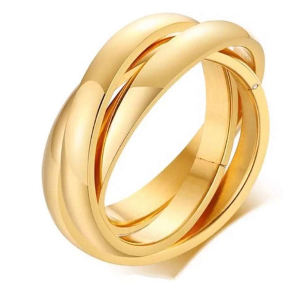 Golden Trinity Ring