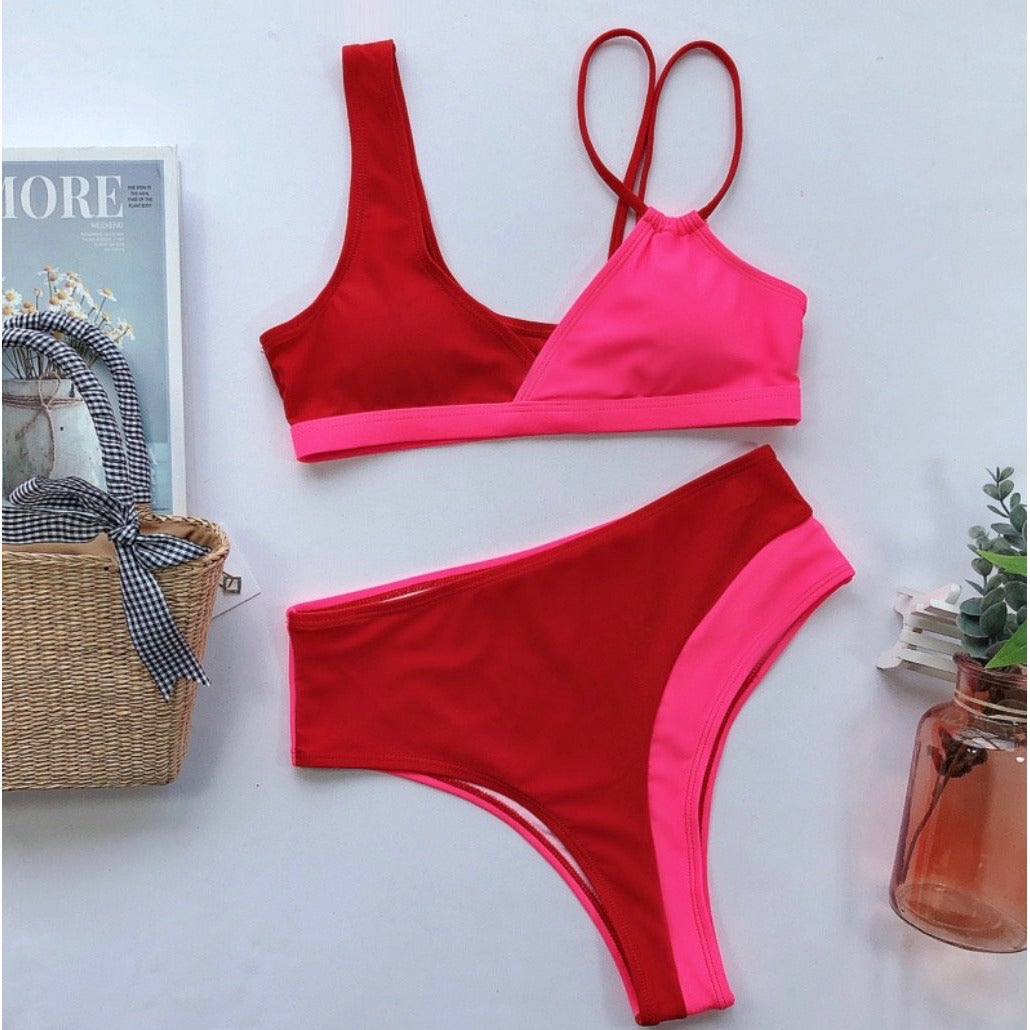 Summer Red Two Piece